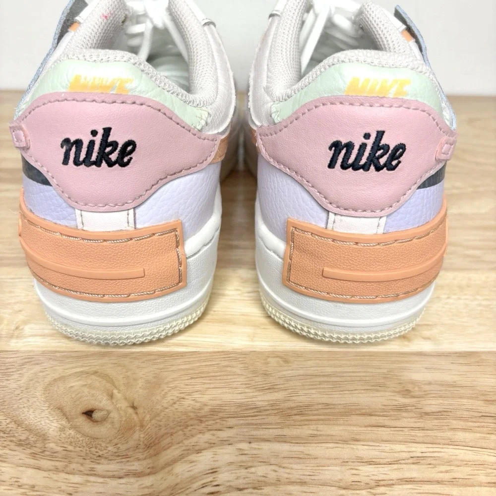 Nike Air Force 1 Shadow Sneakers Womens 6.5 Pastel Colorblock leather Low Top